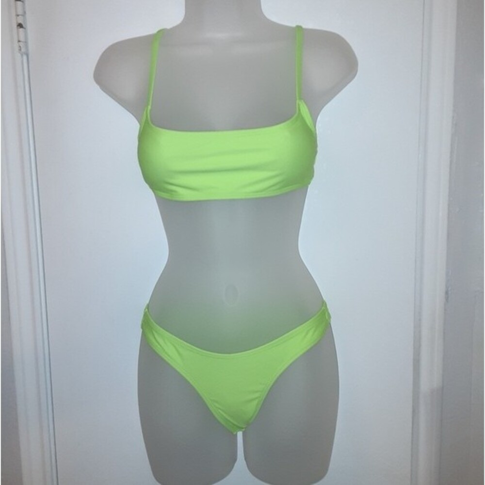 Supplied Shop Small Flourescent Green Peninsula Cheeky Bikini